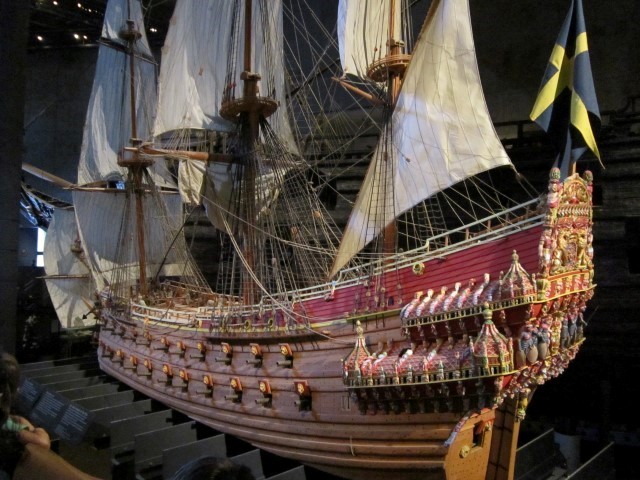 Zweden, Stockholm, museum met de Vasa